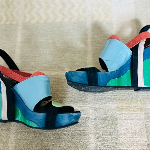 RARE Anthropologie Kron Wedge Sandal - Picture 7 of 7